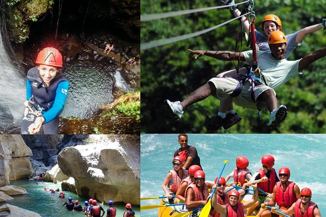 rafting and zipline activities